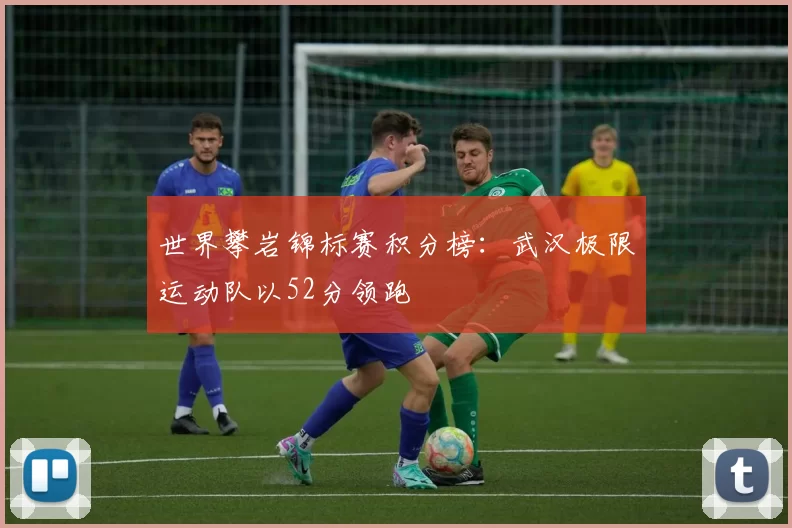 世界攀岩锦标赛积分榜：武汉极限运动队以52分领跑